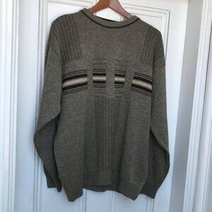 Vintage LONDON FOG Acrylic Sweater Mens Size Large Grandpa Style